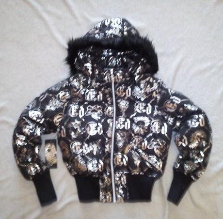 Luxusna zimna bundicka s kapuckou ed hardy vel.s, ed hardy,s