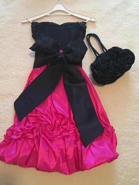 Spoločenské šaty + štóla + kabelka, s