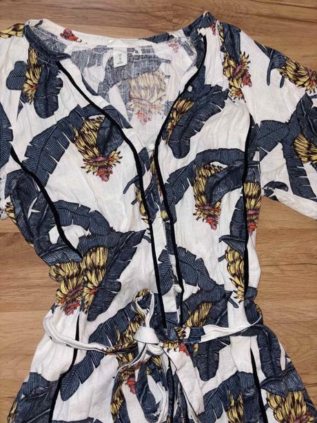 Ľanové šaty h&m 34, h&m,34 / xs