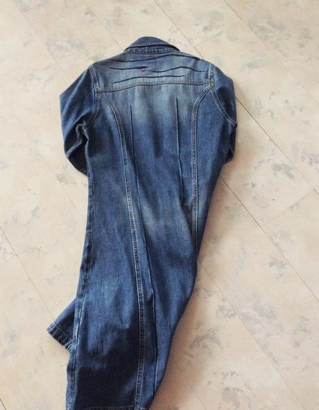 Trendový riflový kabát s/m, s