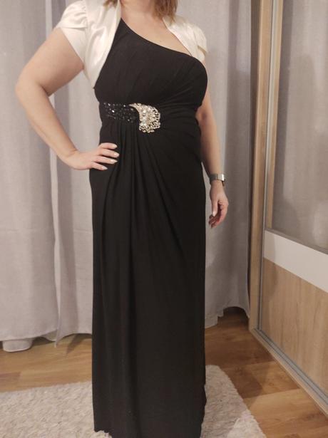 Čierne spoločenské šaty, xl