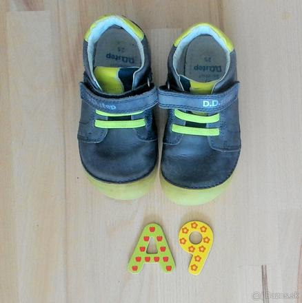 Kožené celoročné topánky d.d.step, veľkosť 25, d.d.step,25