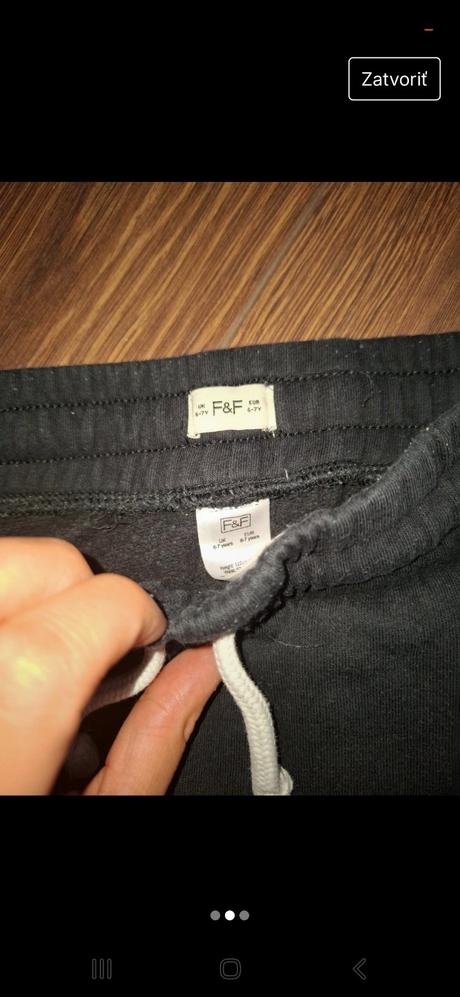 Čierne dievčenské tepláky, f&f,116