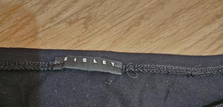 Sisley asymetrické tričko s kamienkami l, sisley,l