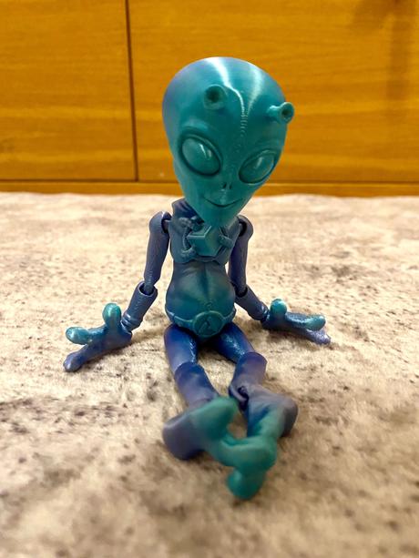 3d figúrka mimozemšťan,