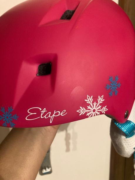 Lyžiarska helma, etape,xs