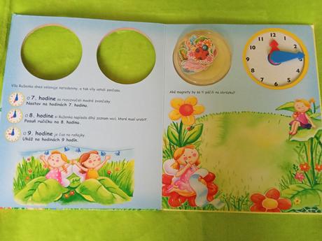 Kniha s magnetkami a hodinami, 