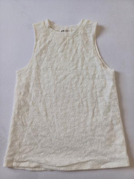 Čipkované tielko, h&m,164