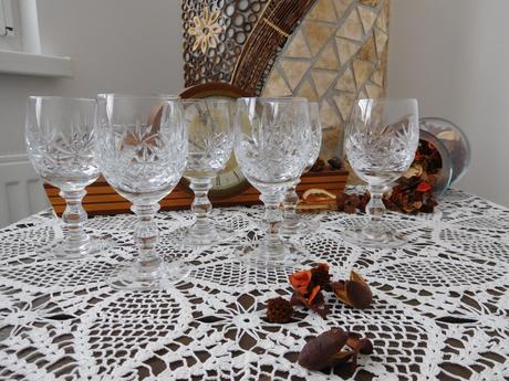 Poháre na víno jemný brus 6 kusov, 