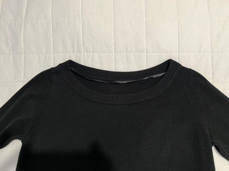 Dámske čierne úpletové šaty, camaieu,l