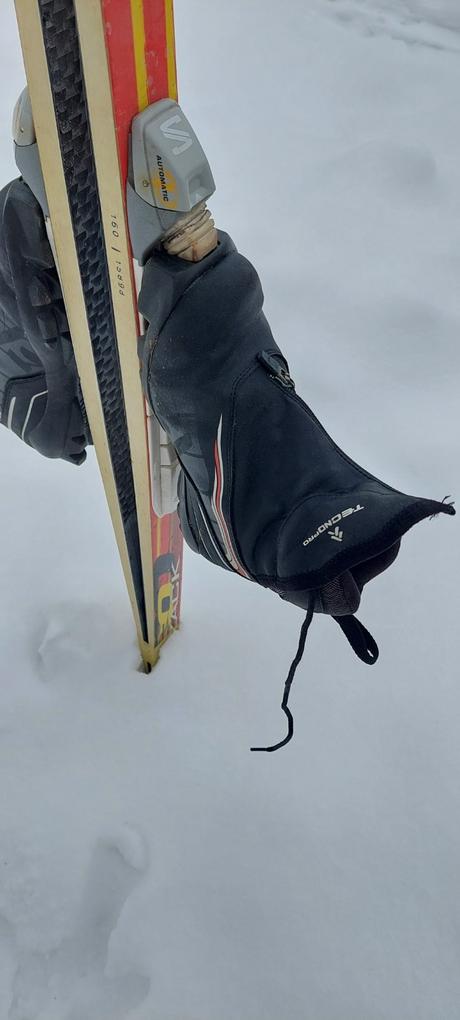 Predám detské bežky slegar 460 zack 160 cm + topán, 