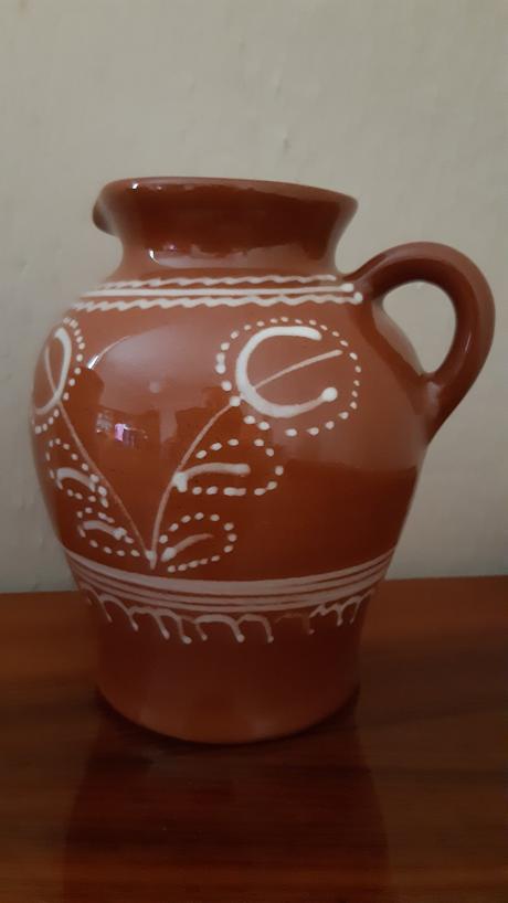 Retro pol litrovy džbán, výška 13,5cm, 