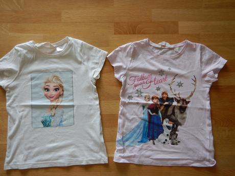 Tričká frozen, h&m,128