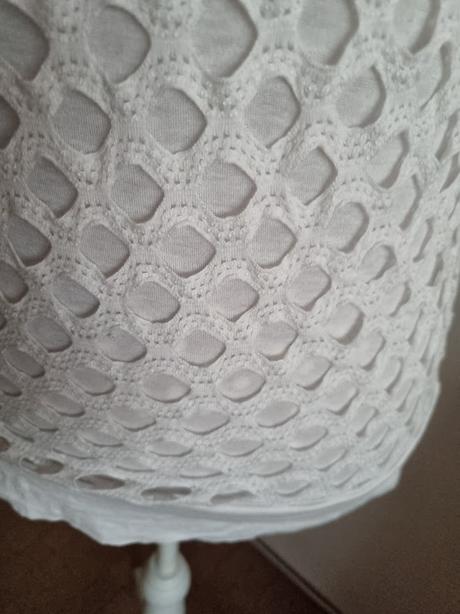 Biely dvojvrstvový top m, m