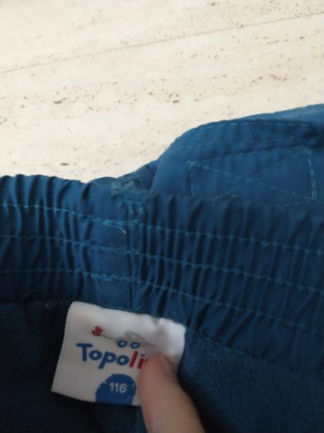 Predám zateplené nohavice, topolino,116