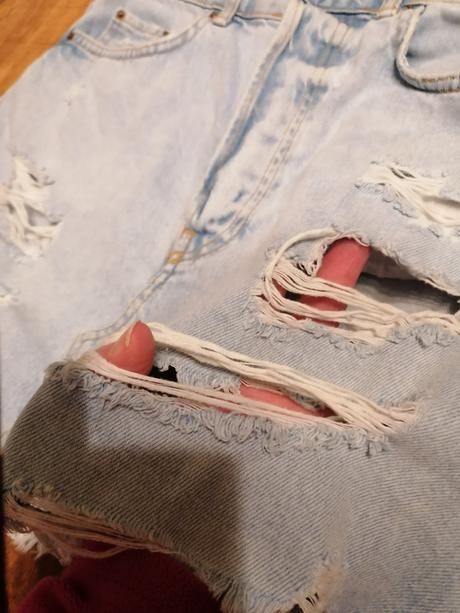 Riflová sukňa, bershka,36