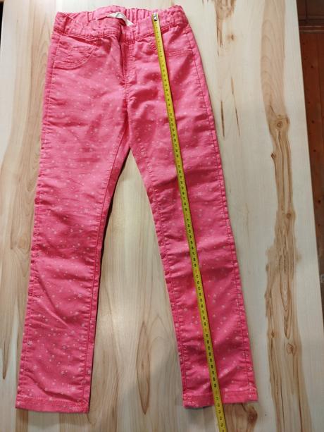 Tenšie džegíny s hviezdičkami, h&m,128