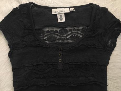 Čipkované tričko, h&m,xs