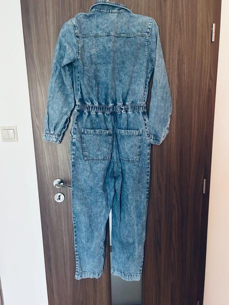 Štýlový rifľový bavlnený overal značky h&m, h&m,m