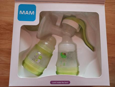 Odsávačka mlieka + 2x antikoliková fľaška, zn mam,