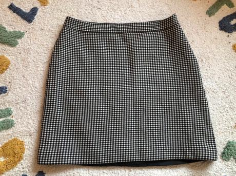 Čiernobiela károvaná sukňa, hallhuber, s/36, s