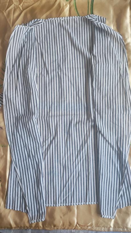 Prúžkované zábal mini šaty, s