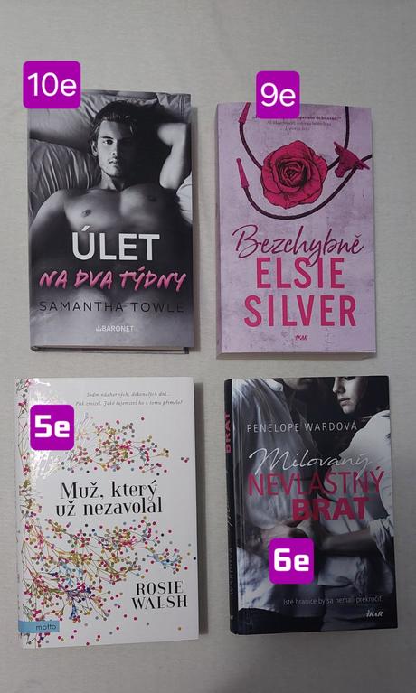 Veľa kníh na predaj - romantika, 