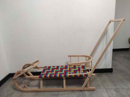 Nové kvalitné drevené detské sánky - sanky buk, 