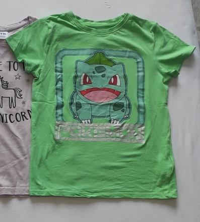 Zelené pokémon tričko s krátkym rukávom, sinsay,140