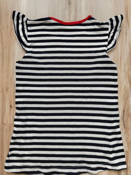 Pásikavé tričko s aplikáciou, 128