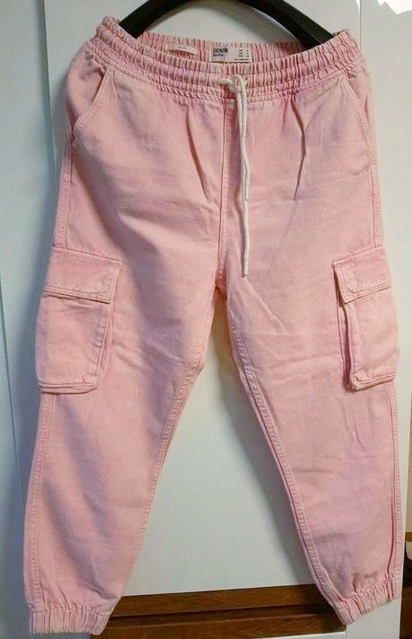 Ružové joggery bershka, bershka,m