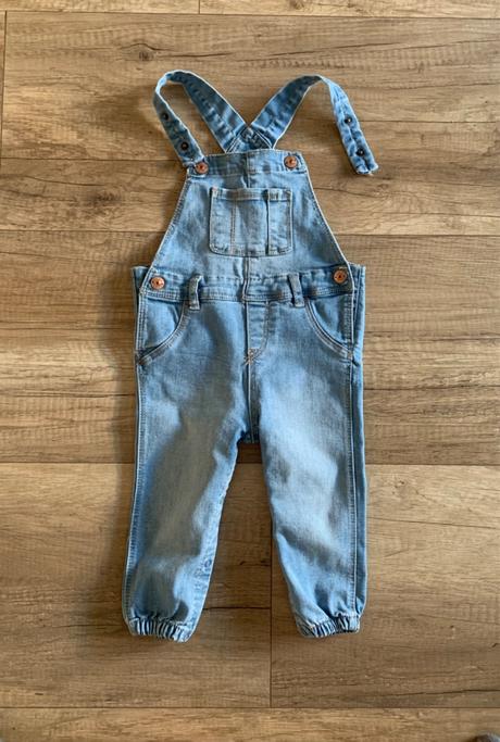 Riflove nohavice na traky, h&m,80