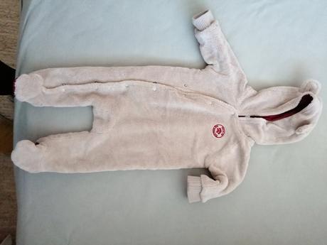 Prechodný overal macko, pumpkin patch,62