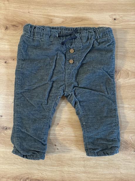 Menčestrové nohavice, h&m,68