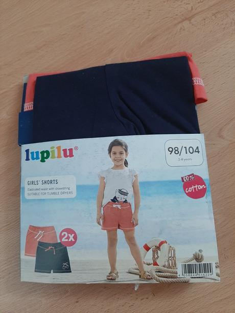 Kraťasky nové 2kusy, lupilu,98