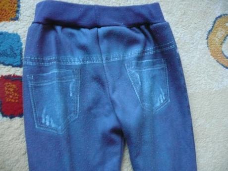 Dievčenské teplé nohavice s kvietkami, 146