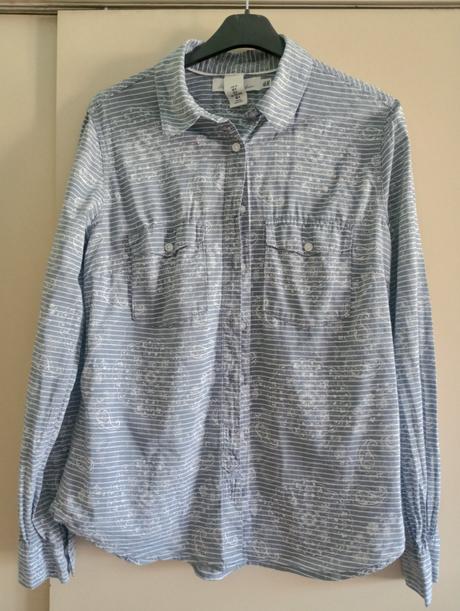 Modrá blúzka, h&m,36