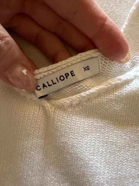 Pletený crop top, calliope,xs