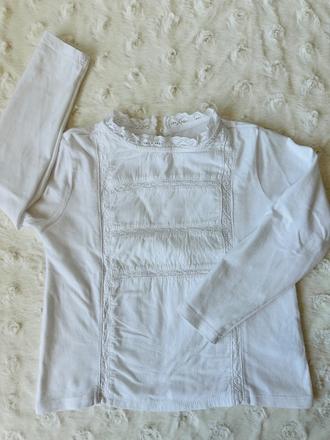 Biely top s čipkou zara, zara,116