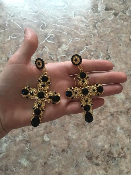 Náušnice kríže,