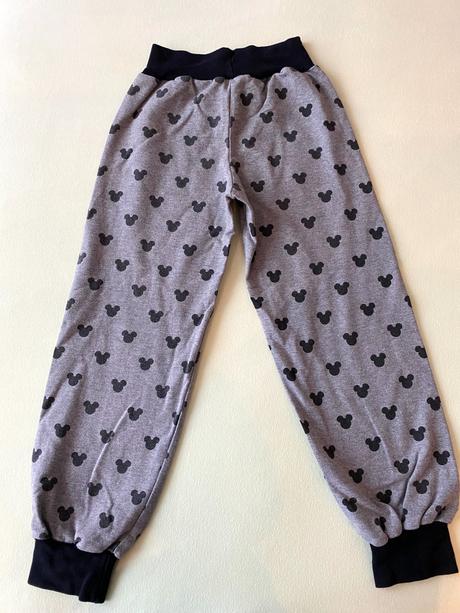 Šedé nohavice s myšacími hlavami yháček, 128-134, 134