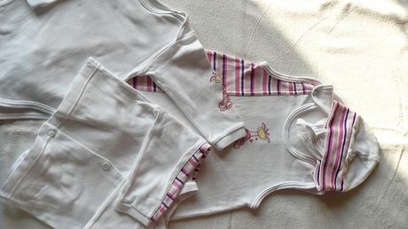 Súprava košieľka + dupačky + body + čiapočka, 56