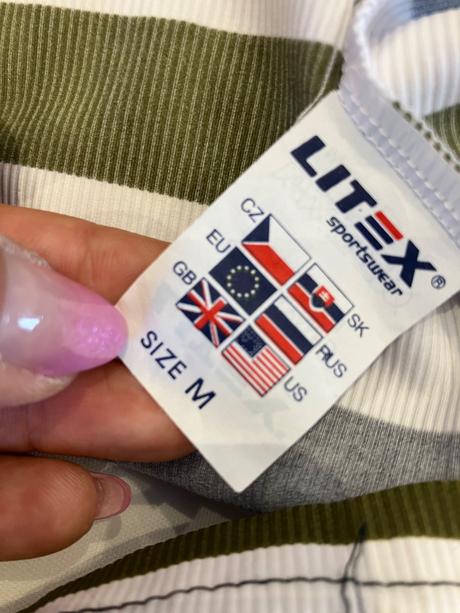 Dámske pásikavé tričko litex (m), litex,m