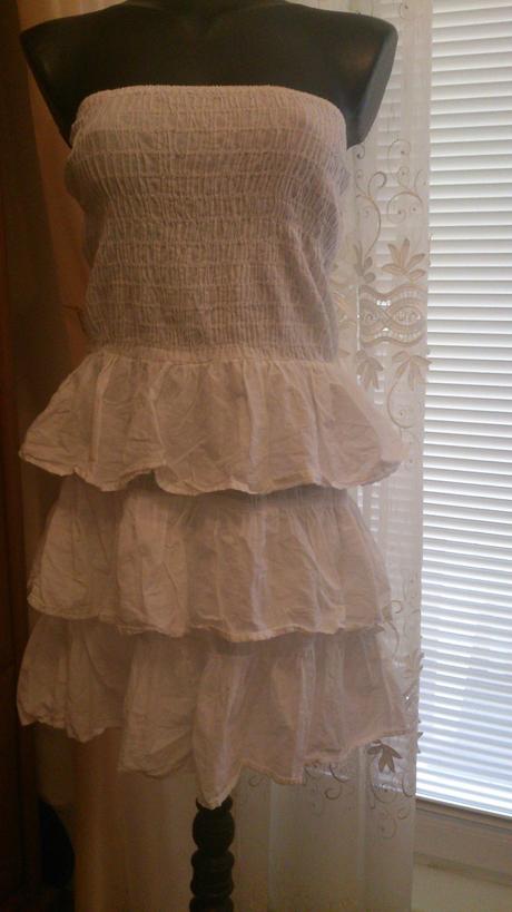 Biele letné šaty, veľkosť s, atmosphere,s