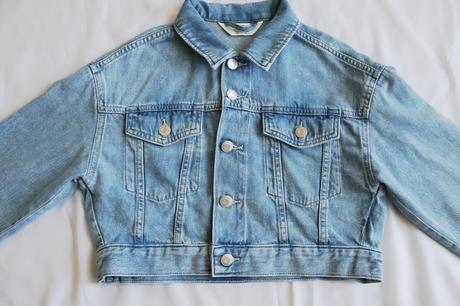 Rifľová bunda h&m - bezchybný stav, h&m,146