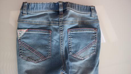 Pružné bledé riflíky 72 cm, next,122