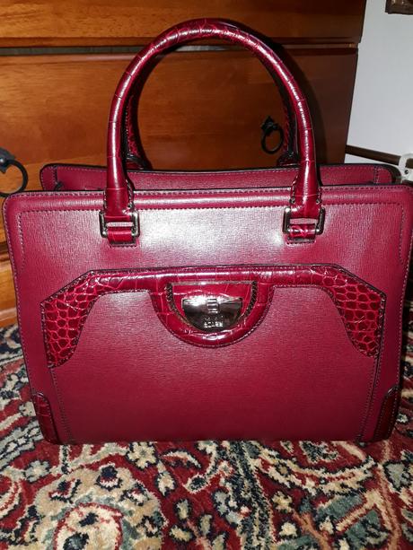 Bordová kabelka cavalli class, roberto cavalli