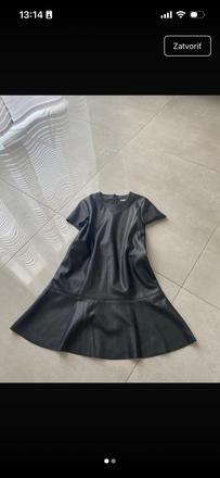 Peplum kožené šaty, 134