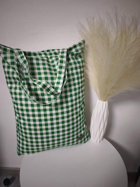 4-taška zeleno biele kocky, 