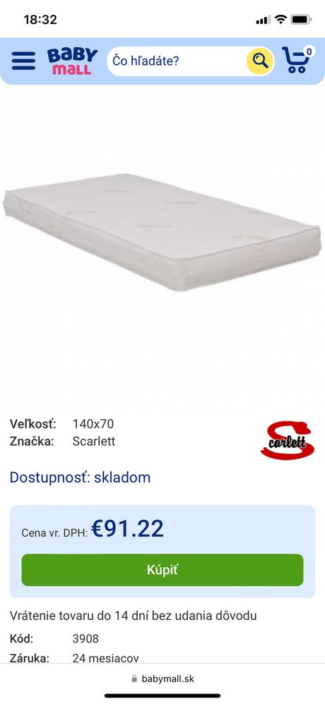 Detská postieľka, šírka (cm): 60,dĺžka (cm): 120